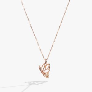 Goliath Butterfly Openwork Pendant Necklace