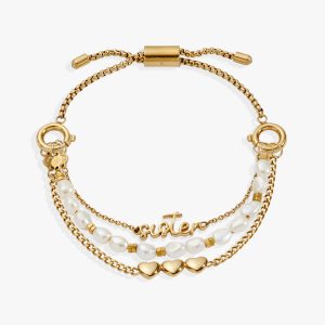 Sister 'Home Is Where The Heart Is' Stranded? Bracelet Set