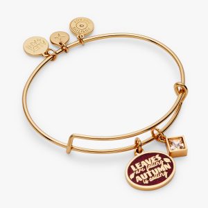 'Leaves Are Falling. Autumn Is Calling' Charm Bangle