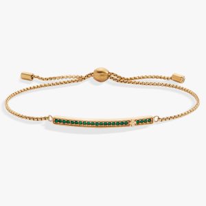 May Everyday Birthstone Pave Bolo Bracelet